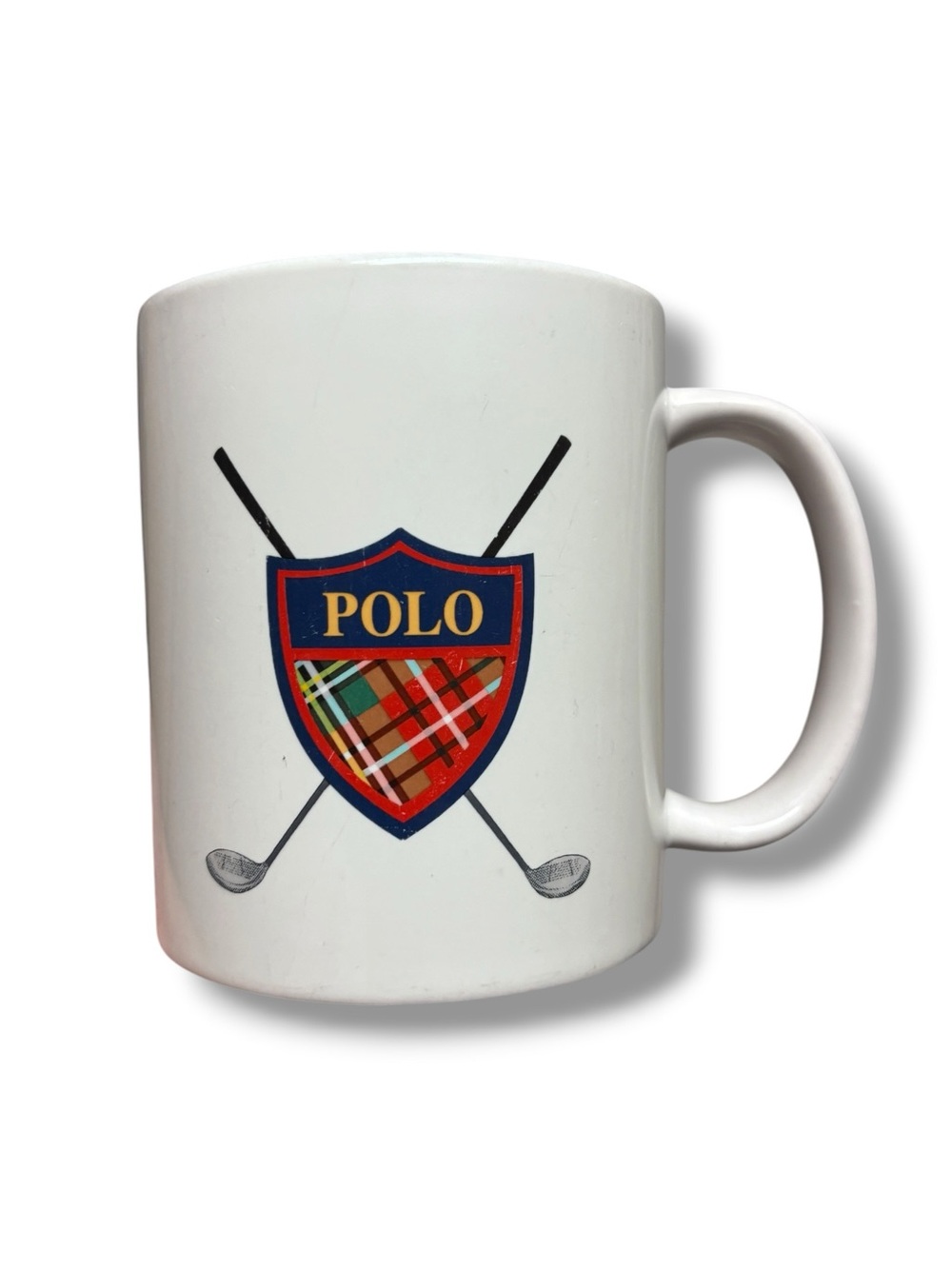 POLO RALPH LAUREN Shield & Club Coffee Mug VINTAGE